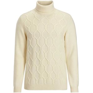 Oscar Jacobson, Heren, Truien, Wit, Maat: 2XL Wol,