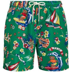 Polo Ralph Lauren, Heren, Badkleding, Groen, Maat: S Poliester,