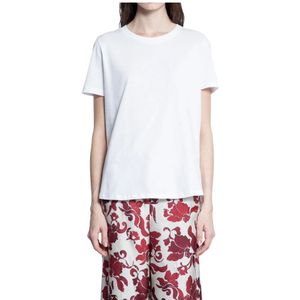 Max Mara, Dames, Tops, Wit, Maat: S Katoen,