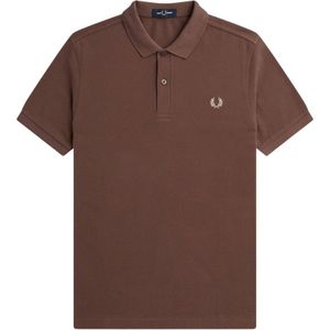Fred Perry, Heren, Tops, Bruin, Maat: M Katoen,
