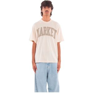 Market, Heren, Tops, Wit, Maat: L