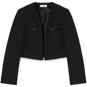 Motivi, Dames, Jassen, Zwart, Maat: S Satijn,