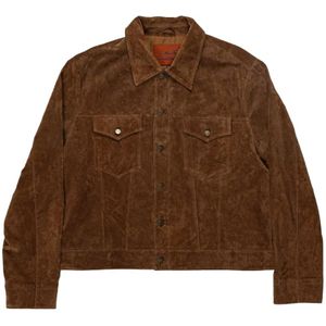 Goodies Sportive, Heren, Jassen, Bruin, Maat: M Suède,