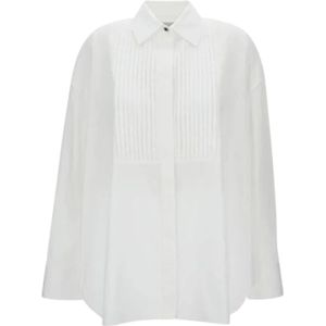 Golden Goose, Dames, Blouses & Shirts, Wit, Maat: M Katoen,