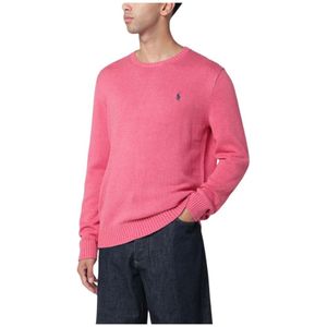 Polo Ralph Lauren, Heren, Truien, Roze, Maat: M Katoen,