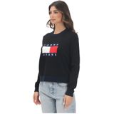 Tommy Jeans, Dames, Truien, Zwart, Maat: 2XS