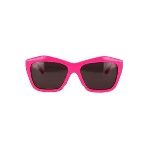 Balenciaga Vierkante zonnebril met iconisch CUT-ontwerp , Pink , Dames , Maat: 57 MM