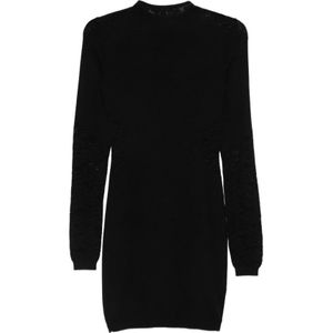 Patrizia Pepe, Dames, Jurken, Zwart, Maat: M