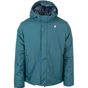 K-Way, Heren, Jassen, Blauw, Maat: 2XL Nylon,