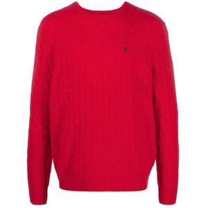 Ralph Lauren, Heren, Truien, Rood, Maat: L Wol,