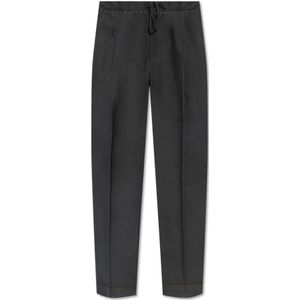 Maison Margiela, Dames, Broeken, Grijs, Maat: XS Wol,