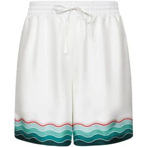Casablanca, Heren, Korte broeken, Wit, Maat: M Zijde,