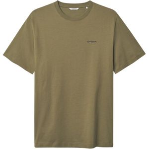 Gabba - Dune Logo SS Gots T-shirt - Olijfgroen - Katoen