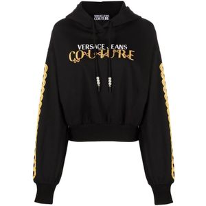 Versace Jeans Couture - Zwart - Dames Hoodie - Sweatshirt Aw 23