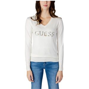 Guess, Dames, Truien, Wit, Maat: XS Katoen,
