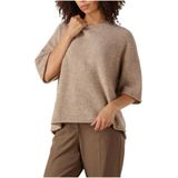 Second Female - Selana Knit O-Neck - Gebreide Trui - Beige