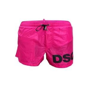 Dsquared2 Strandkleding , Pink , Heren , Maat: 2XL