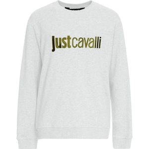 Just Cavalli, Heren, Sweatshirts & Hoodies, Wit, Maat: S