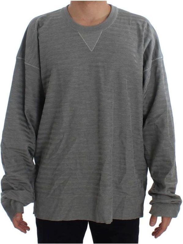 Dolce & Gabbana, Heren, Truien, Grijs, Maat: M Zijde,