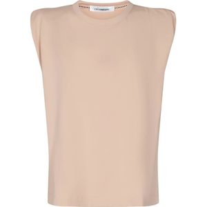 Co'Couture, Dames, Tops, Beige, Maat: XL Katoen,