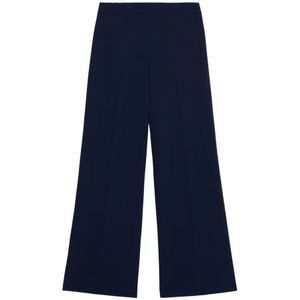 Oltre, Dames, Broeken, Blauw, Maat: S Poliester,
