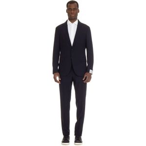 Caruso, Heren, Pakken, Blauw, Maat: L
