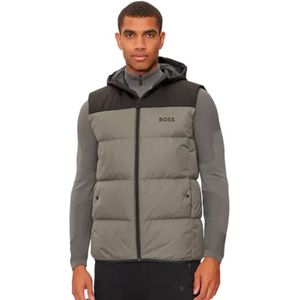 Hugo, Heren, Jassen, Grijs, Maat: M Poliester,