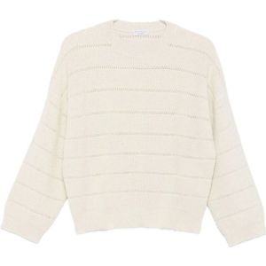 Brunello Cucinelli, Dames, Truien, Beige, Maat: L