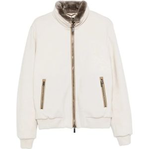 Moorer, Heren, Jassen, Beige, Maat: S Wol,