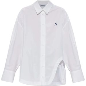 The Attico, Dames, Blouses & Shirts, Wit, Maat: XS Katoen,