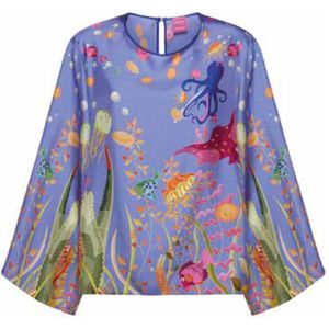 Franco Ferrari, Dames, Blouses & Shirts, Veelkleurig, Maat: S Zijde,