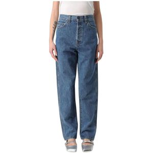 Khaite, Dames, Jeans, Blauw, Maat: W27 Katoen,