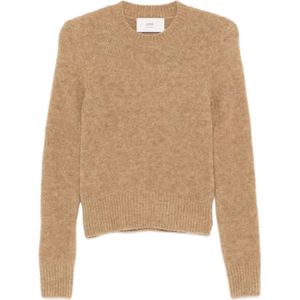 Ami Paris, Dames, Truien, Bruin, Maat: XS Wol,