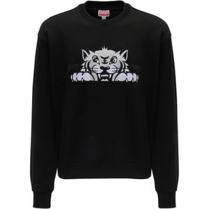 Kenzo, Heren, Sweatshirts & Hoodies, Zwart, Maat: XL