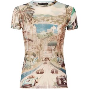 Philipp Plein, Dames, Tops, Veelkleurig, Maat: S Tulle,