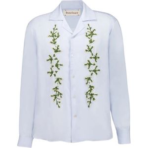 Baziszt, Heren, Overhemden, Blauw, Maat: XL Katoen,