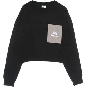 Nike, Dames, Sweatshirts & Hoodies, Zwart, Maat: L Fleece,