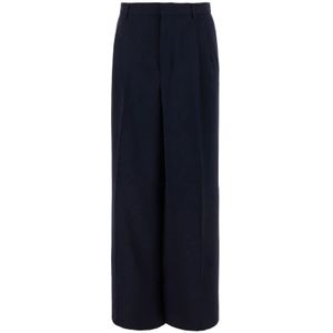 Ami Paris, Heren, Broeken, Zwart, Maat: W46 Wol,