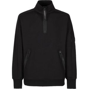 C.p. Company, Heren, Sweatshirts & Hoodies, Zwart, Maat: 2XL Fleece,