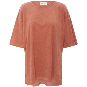 Cream, Dames, Tops, Bruin, Maat: L Katoen,