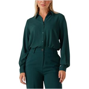 Modström, Dames, Blouses & Shirts, Groen, Maat: M Poliester,