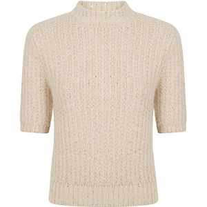 Eleventy, Dames, Truien, Beige, Maat: M Wol,