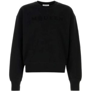 Alexander McQueen, Heren, Sweatshirts & Hoodies, Zwart, Maat: XL Katoen,
