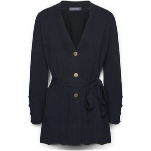 Elena Mirò, Dames, Truien, Blauw, Maat: XS Viscose,