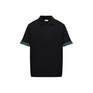 Burberry Polo shirt met logo , Black , Heren , Maat: XS