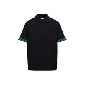 Burberry Polo shirt met logo , Black , Heren , Maat: 2XL