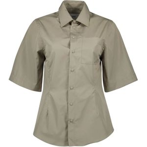 Ami Paris, Dames, Blouses & Shirts, Grijs, Maat: XS Katoen,
