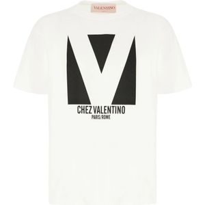 Valentino Garavani, Heren, Tops, Beige, Maat: S Katoen,