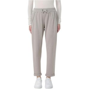 Brunello Cucinelli, Dames, Broeken, Beige, Maat: S