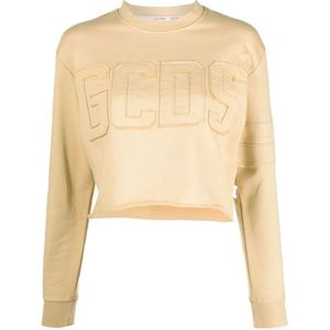 Gcds, Dames, Sweatshirts & Hoodies, Bruin, Maat: XS Katoen,